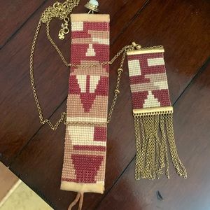 Lucky Brand necklace and earring set. Very cool.